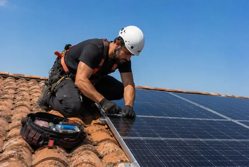 Maintenance et monitoring de panneaux solaires à Chirens